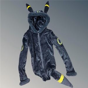 Meowcos Umbreon Cosplay Costume Unisex Adult Size Small Long Sleeve Hooded Zip